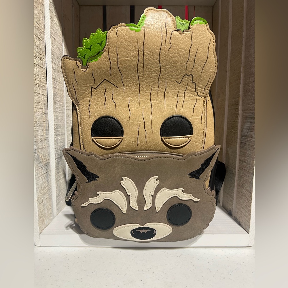 Funko Pop Disney’s Loungefly Grooy & Rocket Mini Backpack